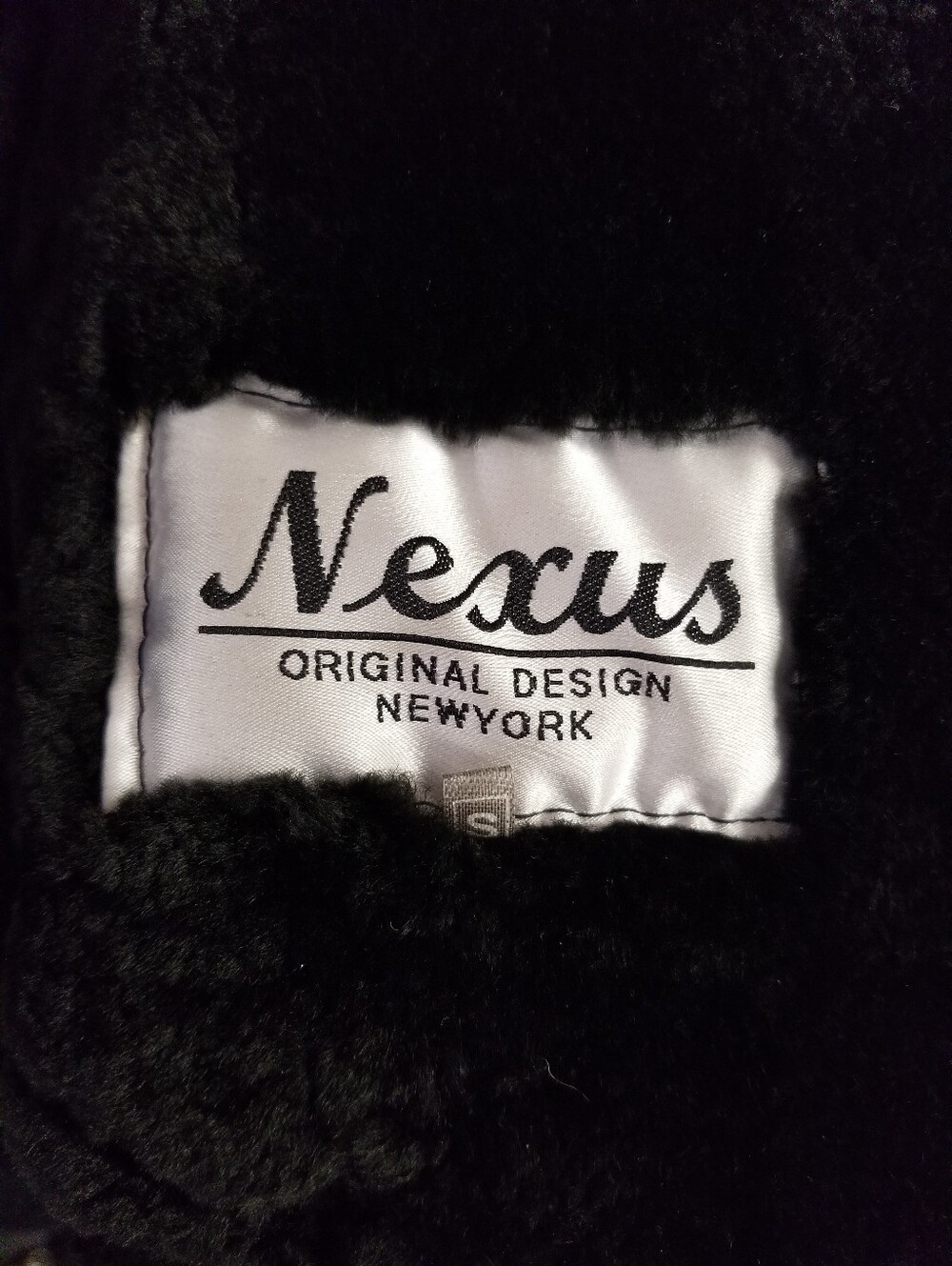 Men's Black Shearling Bomber Jacket - Picture 10 of 11
